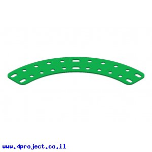 פס מחורר מעוקל - 2x11 חורים