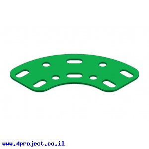 פס מחורר מעוקל - 2x5 חורים
