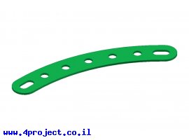 תמונה של מוצר פס מחורר מעוקל - 7 חורים