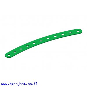 פס מחורר מעוקל - 11 חורים