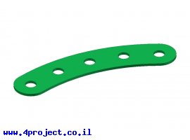 תמונה של מוצר פס מחורר מעוקל - 5 חורים