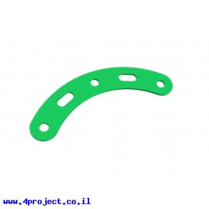 פס מחורר מעוקל - 3+2 חורים