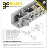 גלגל שיניים מתהדק Miter MOD1 לציר REX 8 מ"מ, 45 מעלות, פלדה - 24 שיניים