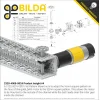 גלגל שיניים מתהדק Miter MOD1 לציר REX 8 מ"מ, 45 מעלות, פלדה - 24 שיניים