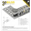 גלגל שיניים מתהדק Miter MOD1 לציר REX 8 מ"מ, 45 מעלות, פלדה - 24 שיניים