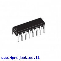 דוחף זרם 4 ערוצים Half H-Bridge L293D - עד 600mA