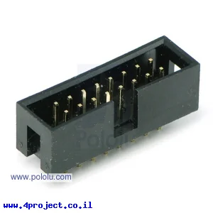 מחבר זכר 2x8 לכבל שטוח