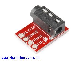 תמונה של מוצר מחבר אודיו TRRS 3.5mm - שקע