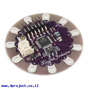 כרטיס פיתוח תואם Arduino LilyPad פשוט עם מעגל טעינה לסוללות LiPo