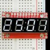 7Segment לבן, 4 ספרות, 10 מ"מ, ממשק טורי