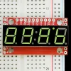 7Segment ירוק, 4 ספרות, 10 מ"מ, ממשק טורי