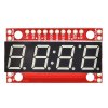 7Segment אדום, 4 ספרות, 10 מ"מ, ממשק טורי