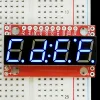 7Segment כחול, 4 ספרות, 10 מ"מ, ממשק טורי