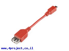 תמונה של מוצר כבל USB OTG MicroA to FemaleA
