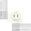 מחבר JST-PH 2 Pin בזווית - SMD