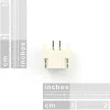 מחבר JST-PH 2 Pin בזווית - SMD