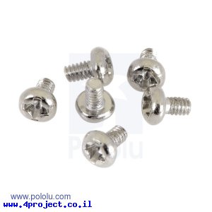 בורג פיליפס M1.6x3mm - חבילה של 6