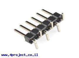 תמונה של מוצר מחבר שורה זכר - 1x6 - להלחמת SMD