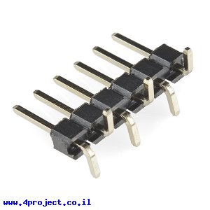 מחבר שורה זכר - 1x6 - להלחמת SMD