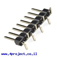 מחבר שורה זכר - 1x8 - להלחמת SMD