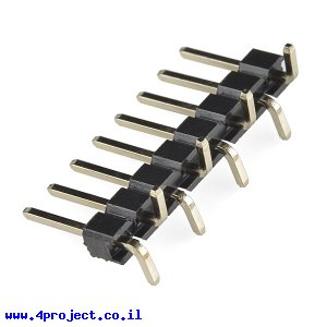 מחבר שורה זכר - 1x8 - להלחמת SMD