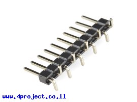 תמונה של מוצר מחבר שורה זכר - 1x10 - להלחמת SMD