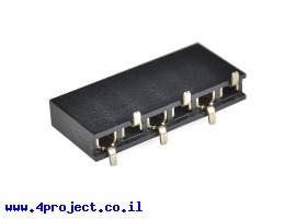 תמונה של מוצר מחבר שורה נקבה - 1x6 - להלחמת SMD