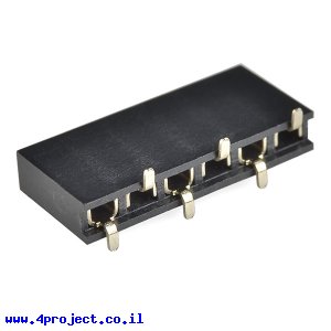 מחבר שורה נקבה - 1x6 - להלחמת SMD