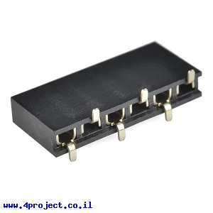 מחבר שורה נקבה - 1x6 - להלחמת SMD