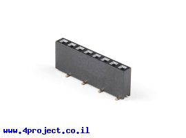 תמונה של מוצר מחבר שורה נקבה - 1x8 - להלחמת SMD