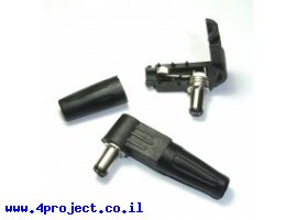 תמונה של מוצר מחבר תקע מתח 5.5x2.1 מ"מ בזווית של 90 מעלות