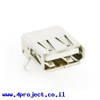 מחבר USB-A נקבה להלחמת SMD