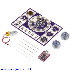 כרטיס פיתוח Arduino - ערכת התחלה ל-LilyPad בגישת ה-ProtoSnap