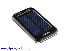 תמונה של מוצר סוללה LiPoly 3500mAh עם מעגל טעינה, מייצב ופאנל סולארי