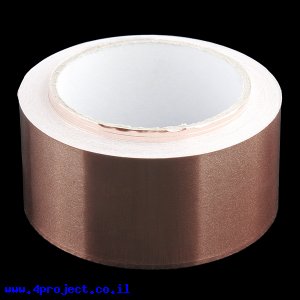 סרט נחושת - Copper Tape - רוחב 50.8 מ"מ - דבק לא מוליך