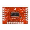 שבב הזזה 8bit Parallel In/Serial Out 74HC165 על כרטיסון - גרסה קודמת