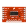 שבב הזזה 8bit Parallel In/Serial Out 74HC165 על כרטיסון - גרסה קודמת
