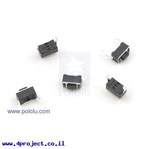 כפתור מיקרו 6x3.5 מ"מ - 5 יחידות