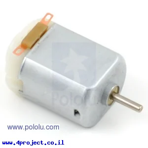 מנוע בגודל 130, מתח 3-12V, זרם תקיעה 800mA