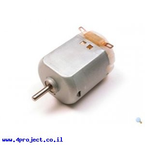 מנוע בגודל 130, מתח 1-6V, זרם תקיעה 5A