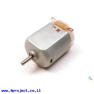 מנוע בגודל 130, מתח 1-6V, זרם תקיעה 5A