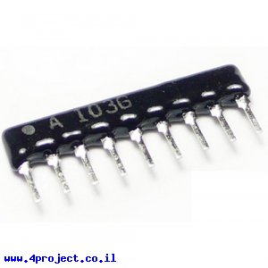 רשת נגדים 5.6 קילו אום 1/5 וואט - 8 מחוברים יחד
