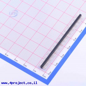 מחבר שורה זכר - 50 פינים במרווח של 1.27 מ"מ