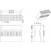 מחבר ריק ליצור כבל 2.54 מ"מ - 1x8 - חבילה של 10
