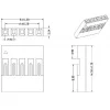 מחבר ריק ליצור כבל 2.54 מ"מ - 1x12 - חבילה של 5