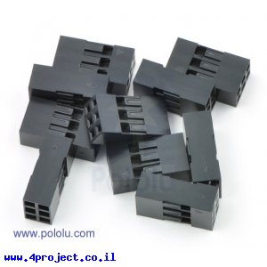 מחבר ריק ליצור כבל 2.54 מ"מ - 2x3 - חבילה של 10