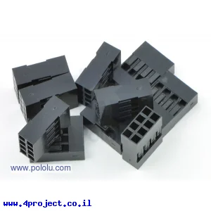 מחבר ריק ליצור כבל 2.54 מ"מ - 2x4 - חבילה של 10
