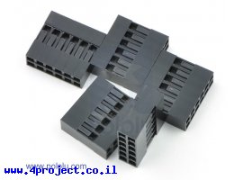 תמונה של מוצר מחבר ריק ליצור כבל 2.54 מ"מ - 2x6 - חבילה של 5