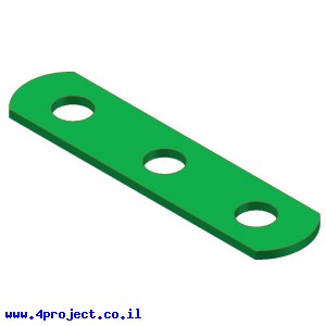 פס מחורר צר - 3 חורים