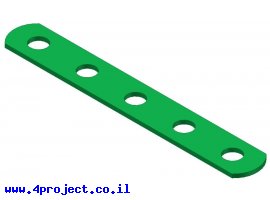 תמונה של מוצר פס מחורר צר - 5 חורים